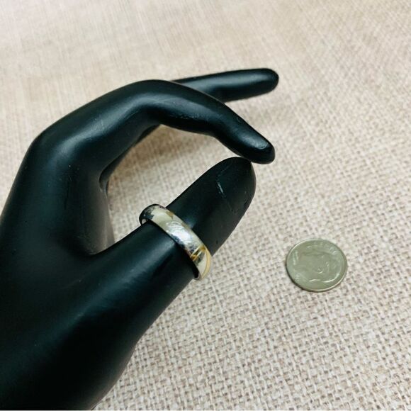 Stainless Steel Real Love Engraved Ring - Picture 3 of 3